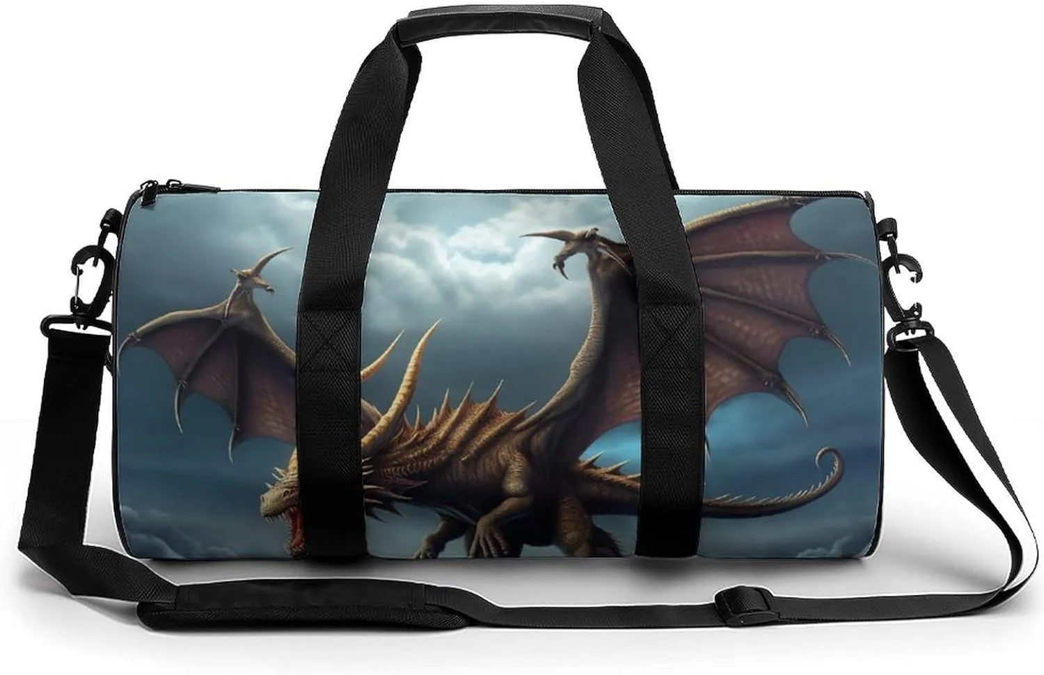 Gym Bag Flying Dragon Duffel Bag for Men Women Overnight Bag with Shoe Compartment Workout Bags
