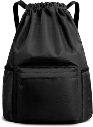 Gym Bag for Women and Men,Waterproof Sports Bags,Dry and Wet Partitioning with Separate Shoe Compartment,Fitness and Workout Gear,Black
