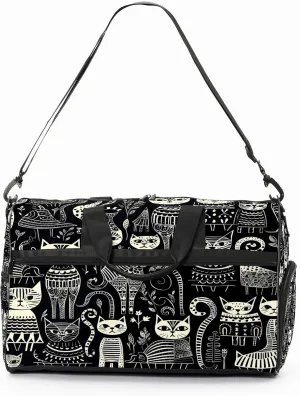 Gym Bag for Women, Carry on Weekender Overnight Bag, Travel Duffel Bags, Personal Item Travel Bag Tote Bag Workout Dance Bag, Cat - 3