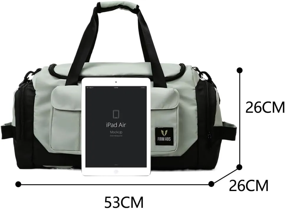 Gym Bag for Women,Sports Travel Duffel Bag, Weekender Overnight Bag with Wet Pocket and Shoes Compartment for Women, Travel,Workout,Gym, Yoga DBE-561 (Fruit Green)