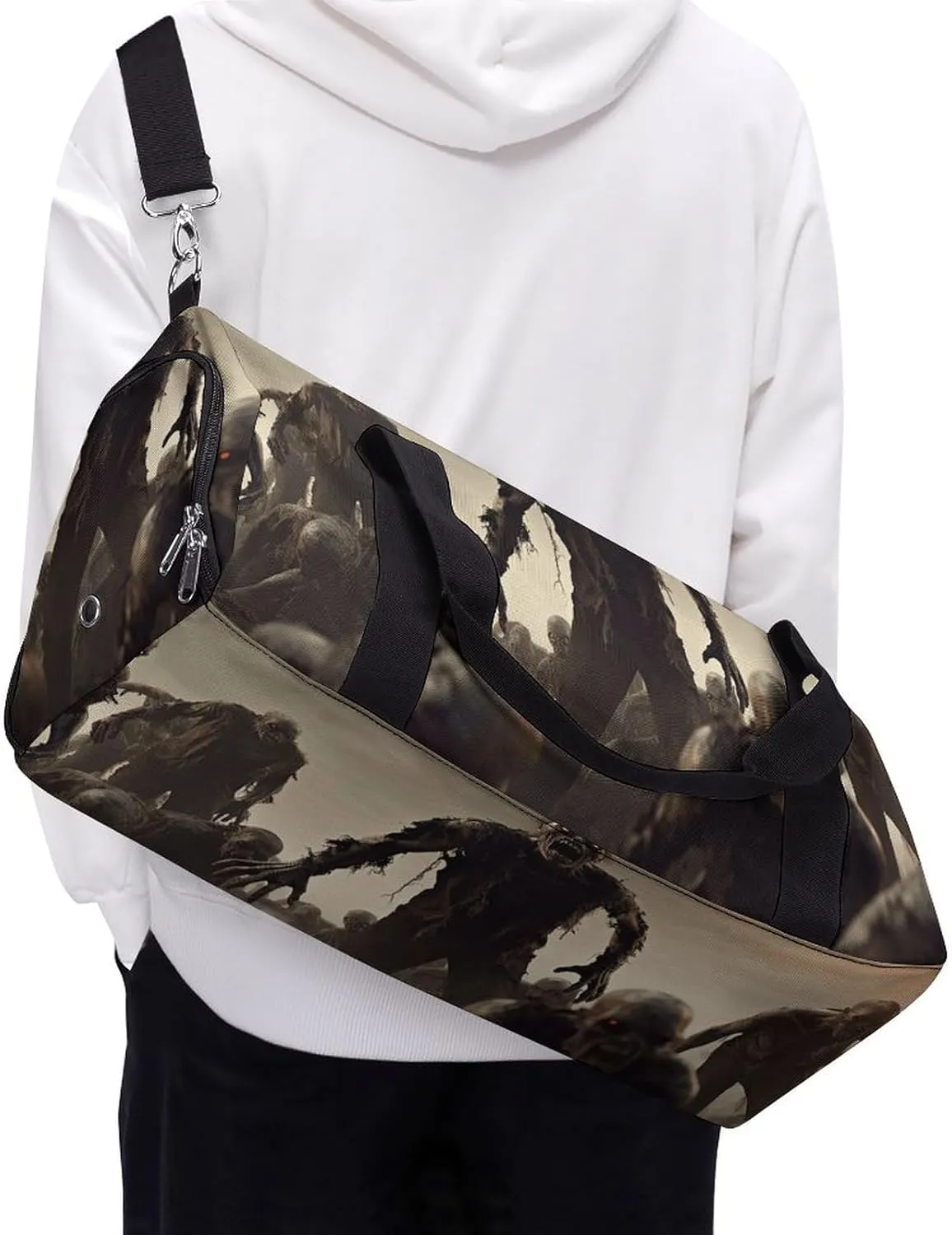 Gym Bag Many Zombie Duffel Bag for Men Women Overnight Bag with Shoe Compartment Workout Bags