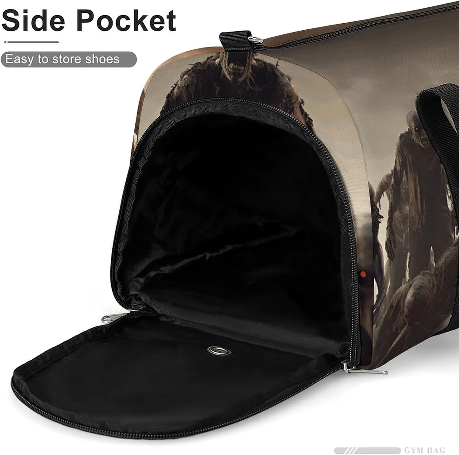 Gym Bag Many Zombie Duffel Bag for Men Women Overnight Bag with Shoe Compartment Workout Bags