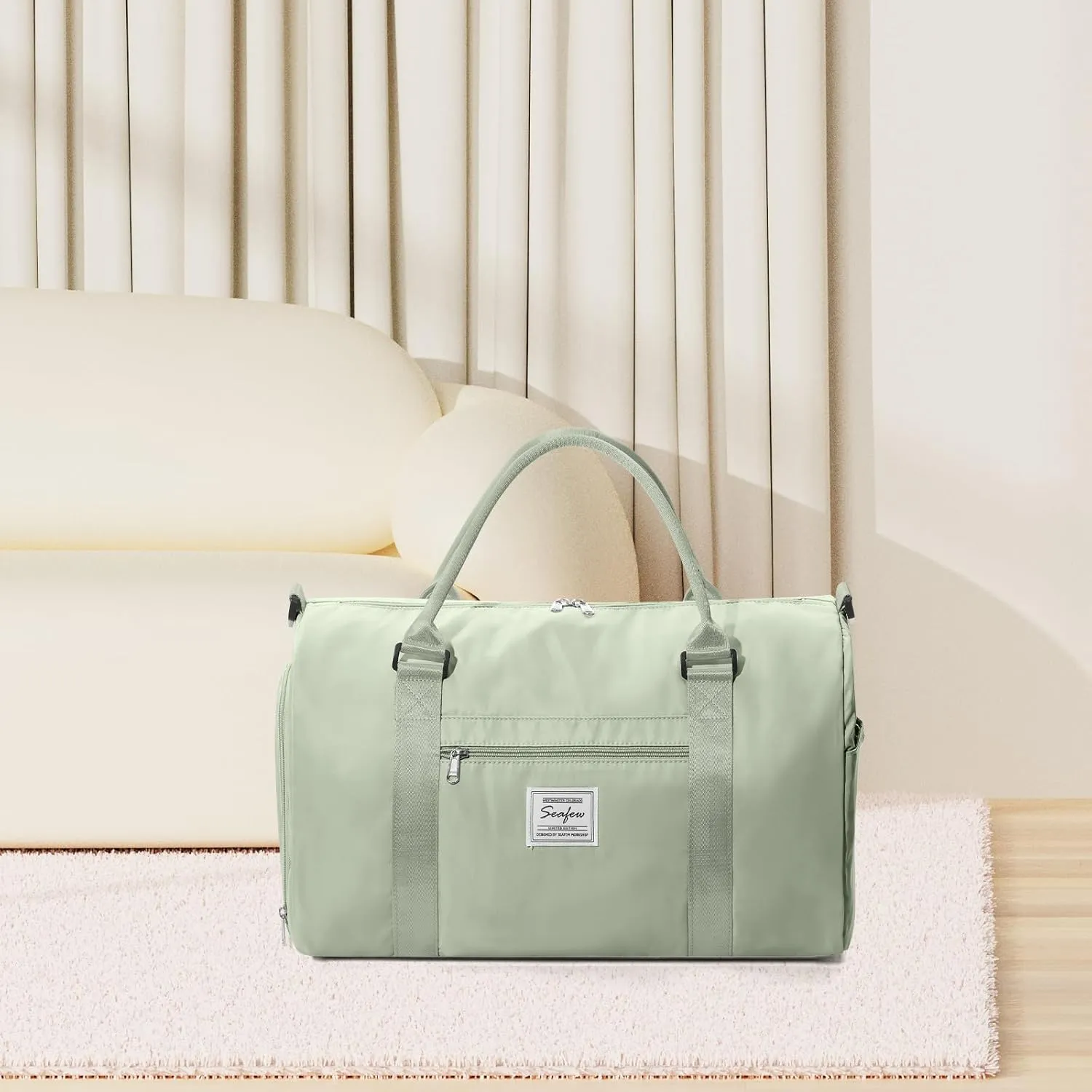 Gym Bag Womens Mens with Shoes Compartment and Wet Pocket Travel Duffel Bags for Women for Plane Sport Gym Tote Bags Swimming Yoga Small Waterproof Weekend Overnight Carry on Bag Hospital Holdalls