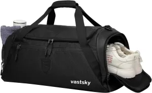Gym Duffle Bags for men and women, large duffle bag for Travel, Weekend Overnight bag with shoe compartment & wet pocket, water resistant sports duffle bag gymbag