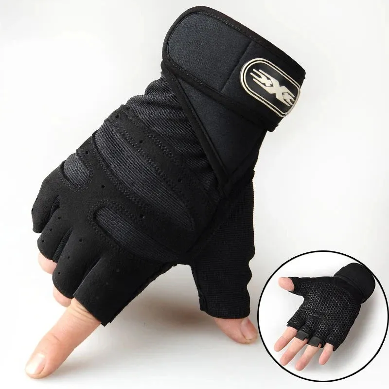 Gym Gloves for Men & Women – Shockproof Fitness Gloves with Wrist Support for Weight Lifting