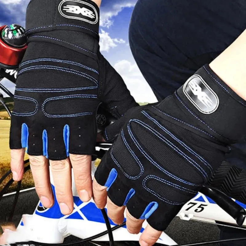 Gym Gloves for Men & Women – Shockproof Fitness Gloves with Wrist Support for Weight Lifting