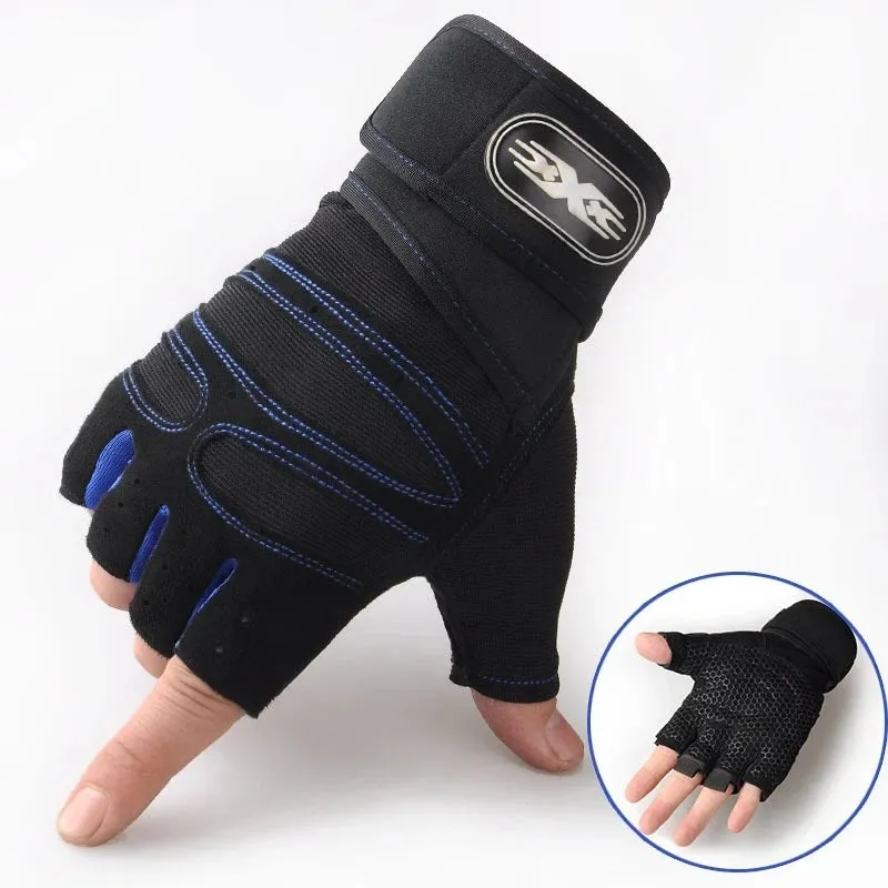 Gym Gloves for Men & Women – Shockproof Fitness Gloves with Wrist Support for Weight Lifting