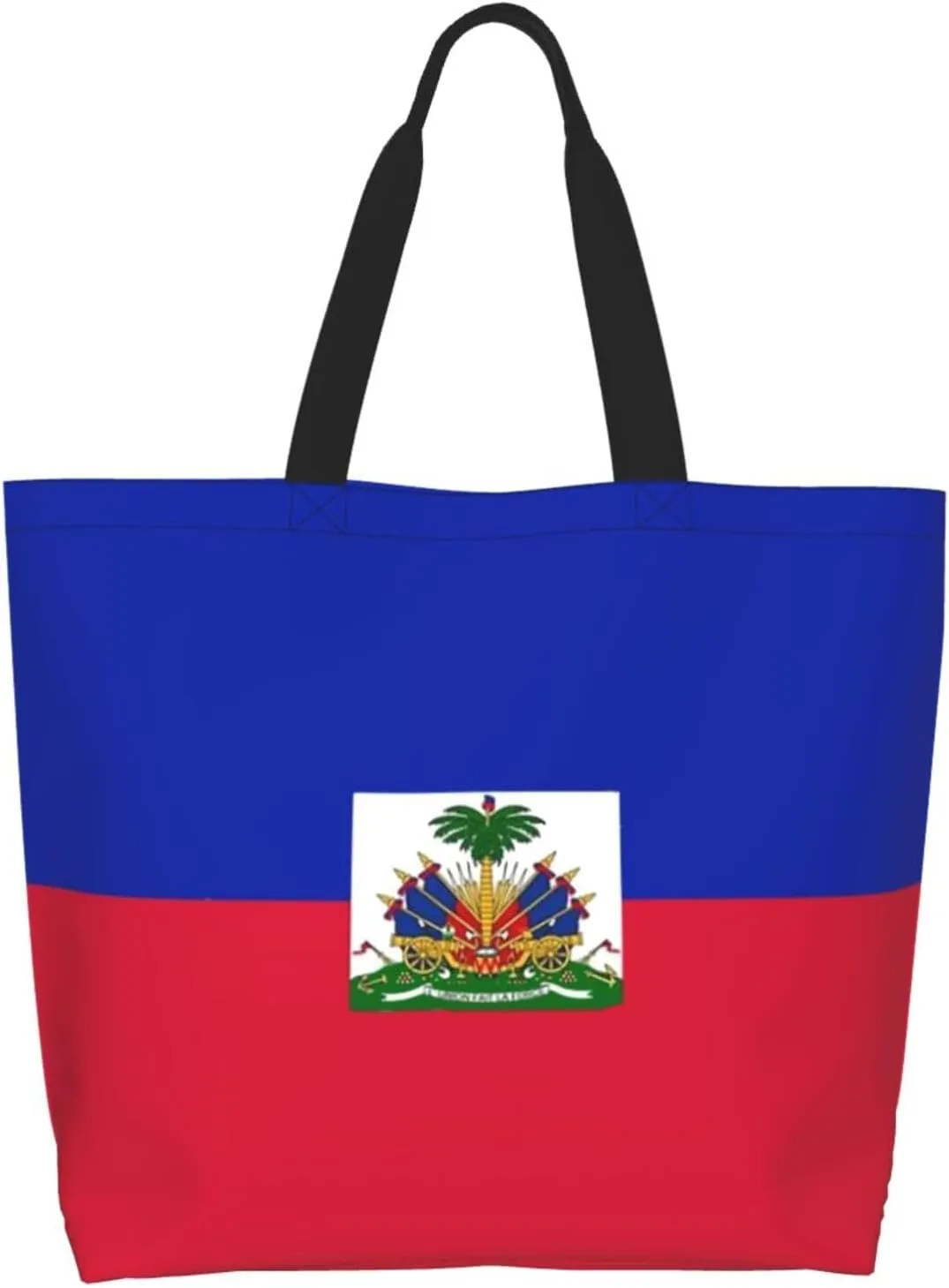 Haiti Flag Grocery Bag Haitian Shopping Bag Haitian Flag Handbag Bags Flag Tote Bag for Outdoor
