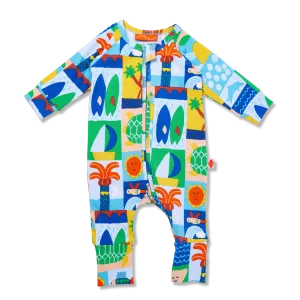 Halcyon Nights Hello Sunshine Long Sleeve Zipsuit