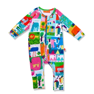 Halcyon Nights Safari Park Long Sleeve Zipsuit