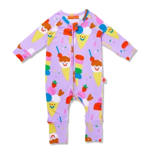 Halcyon Nights Sundae Funday Long Sleeve Zipsuit