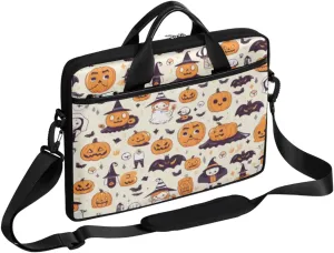 Halloween Lattice Lightweight Laptop Bag Case 13-15 Inch Computer Briefcase Bag for Women Men Notebook Shoulder Bag