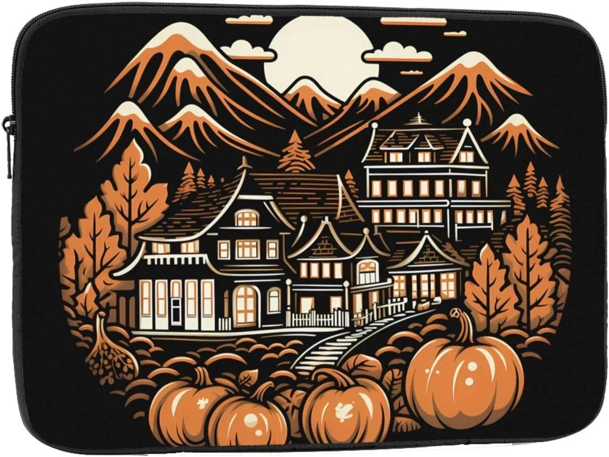 Halloween Village Laptop Inner Bag Laptop Sleeve Case Briefcase Carrying Laptop Cover