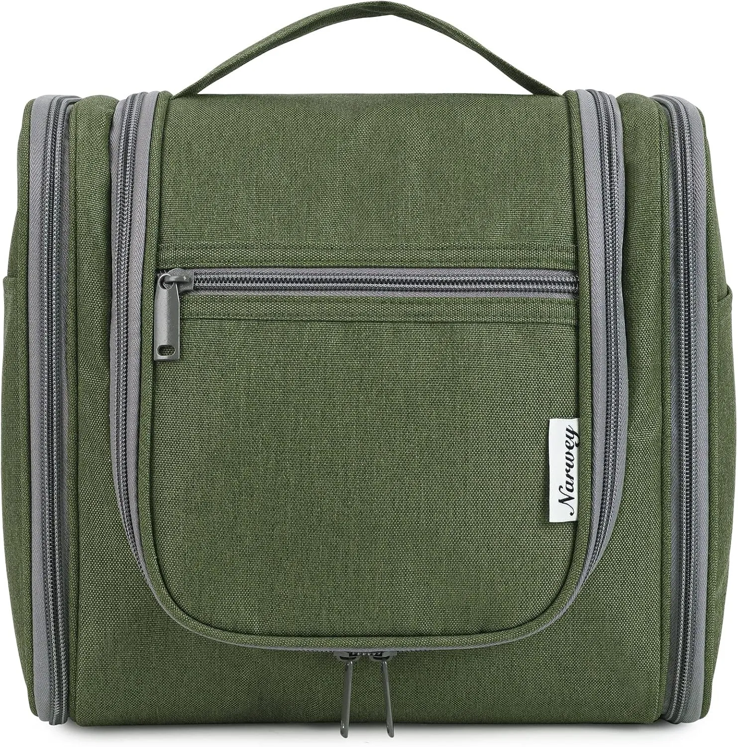 Hanging Toiletry Bag for Women Travel Makeup Bag Organizer Toiletries Bag Men for Cosmetics Essentials Accessories (Large, Army Green)