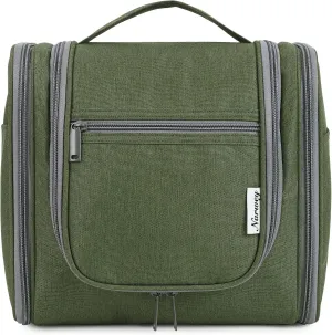 Hanging Toiletry Bag for Women Travel Makeup Bag Organizer Toiletries Bag Men for Cosmetics Essentials Accessories (Large, Army Green)