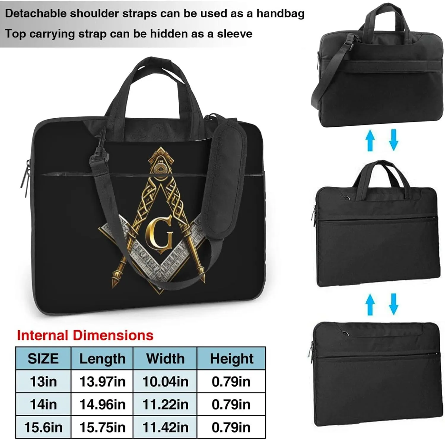 Happy Thanksgiving Pumpkin and Turkey Laptop Bag, Case Shoulder Messenger Bag Briefcase Computer Bag for Men Women