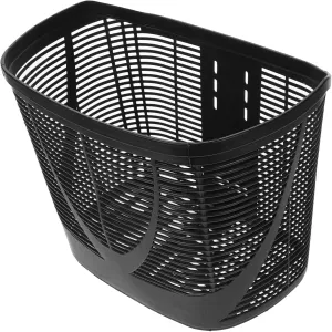 Happyyami Bicycle Accessories Scooter Basket for Electric Scooters Sturdy Mobility Scooter Basket Large Capacity Storage Easy Front Mount Black