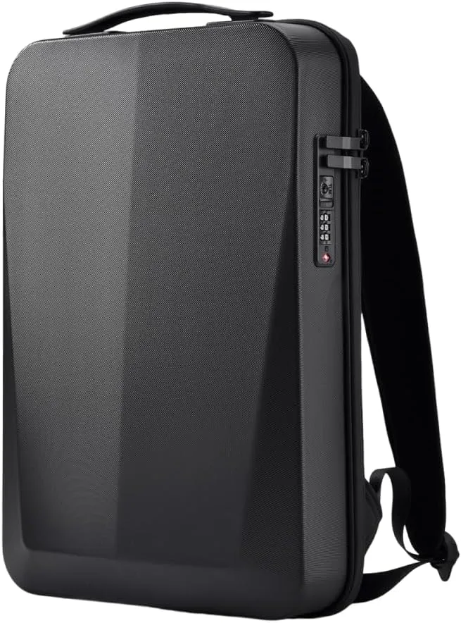 Hard Case Backpack Mochila Para Laptop Hombre 45-30cm Travel Bag with Password Lock Tech Anti-theft Bags Water Proof (black)