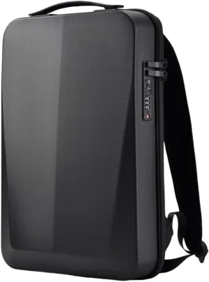 Hard Case Backpack Mochila Para Laptop Hombre 45-30cm Travel Bag with Password Lock Tech Anti-theft Bags Water Proof (black)