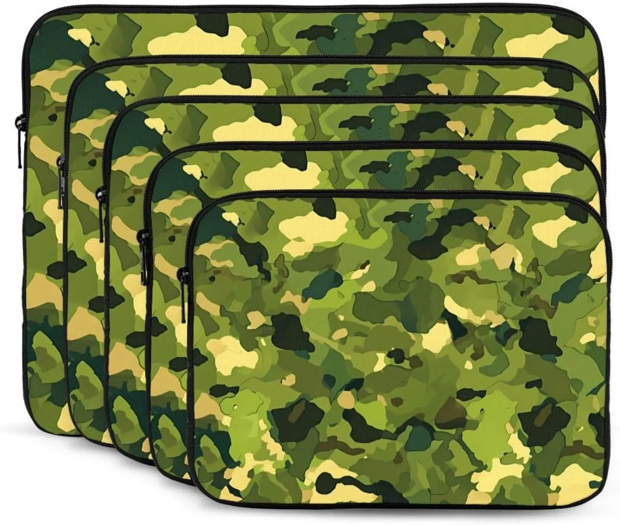 Hardwoods Green camo Picture Laptop Case - Shockproof Portable Laptop Sleeve Bag for Men and Women Business Travel, School, and Office Daily Use