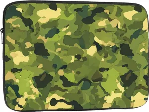 Hardwoods Green camo Picture Laptop Case - Shockproof Portable Laptop Sleeve Bag for Men and Women Business Travel, School, and Office Daily Use