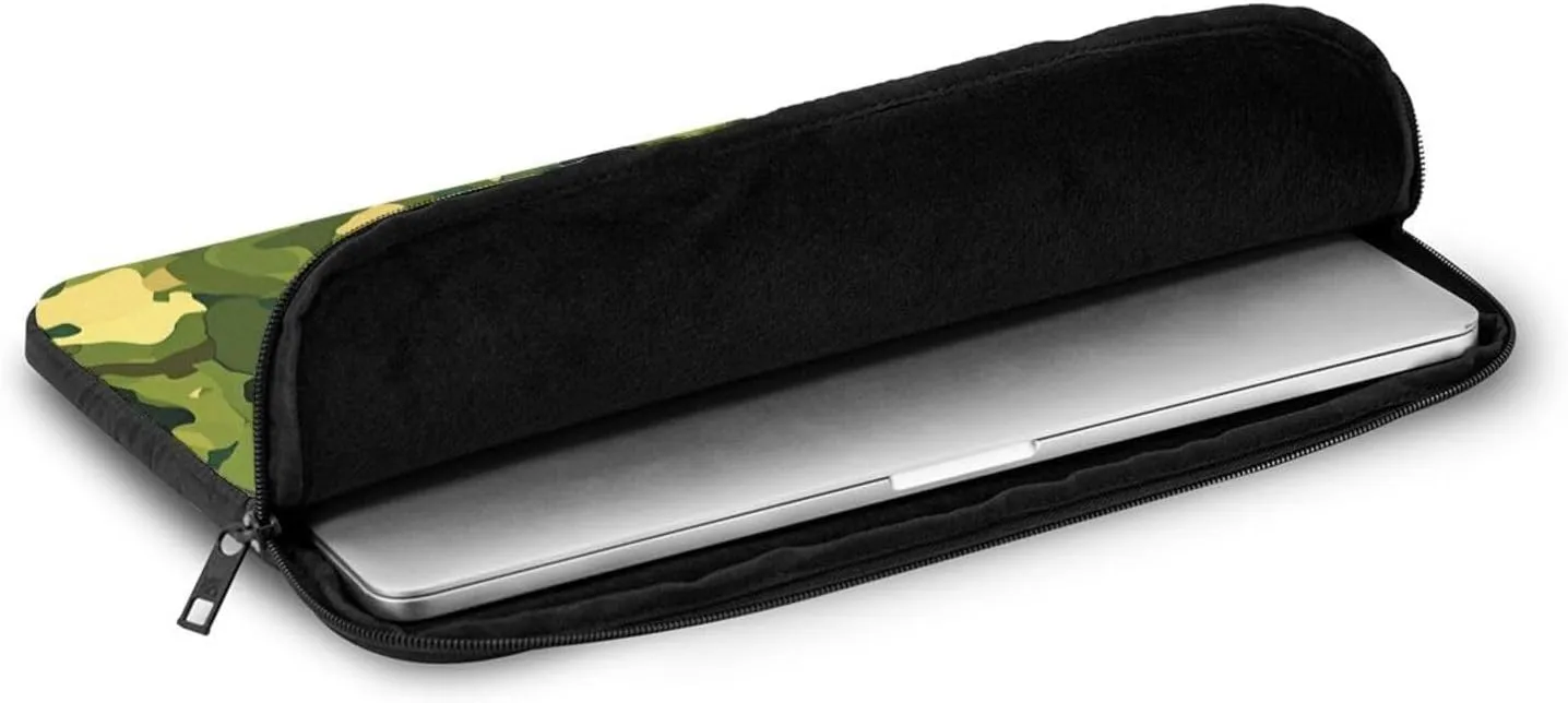 Hardwoods Green camo Picture Laptop Case - Shockproof Portable Laptop Sleeve Bag for Men and Women Business Travel, School, and Office Daily Use
