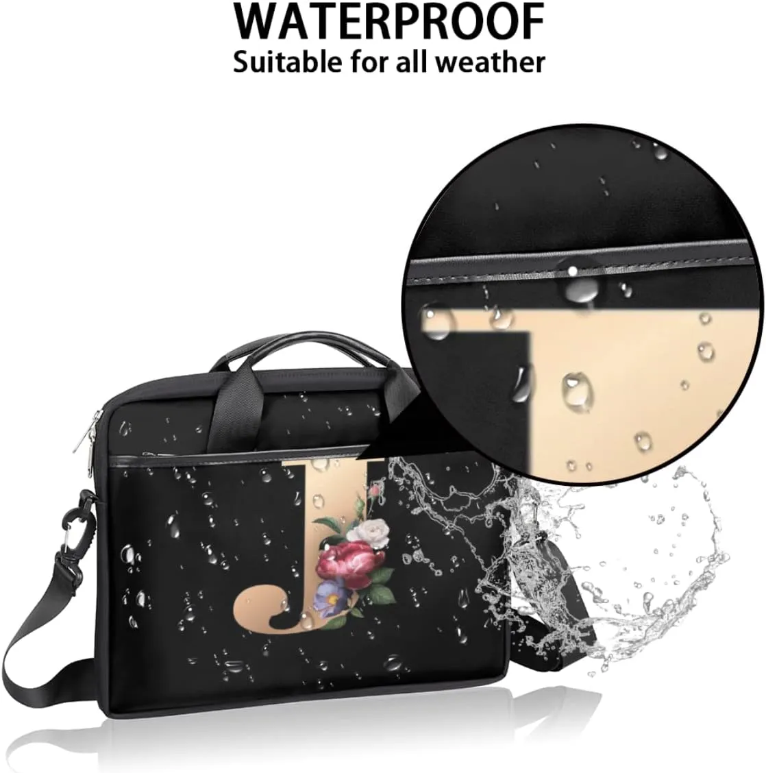 Hawaiian Tiki Pattern Laptop Shoulder Messenger Bag Waterproof Laptop Briefcase with Handle and Padded Strap Case Sleeve