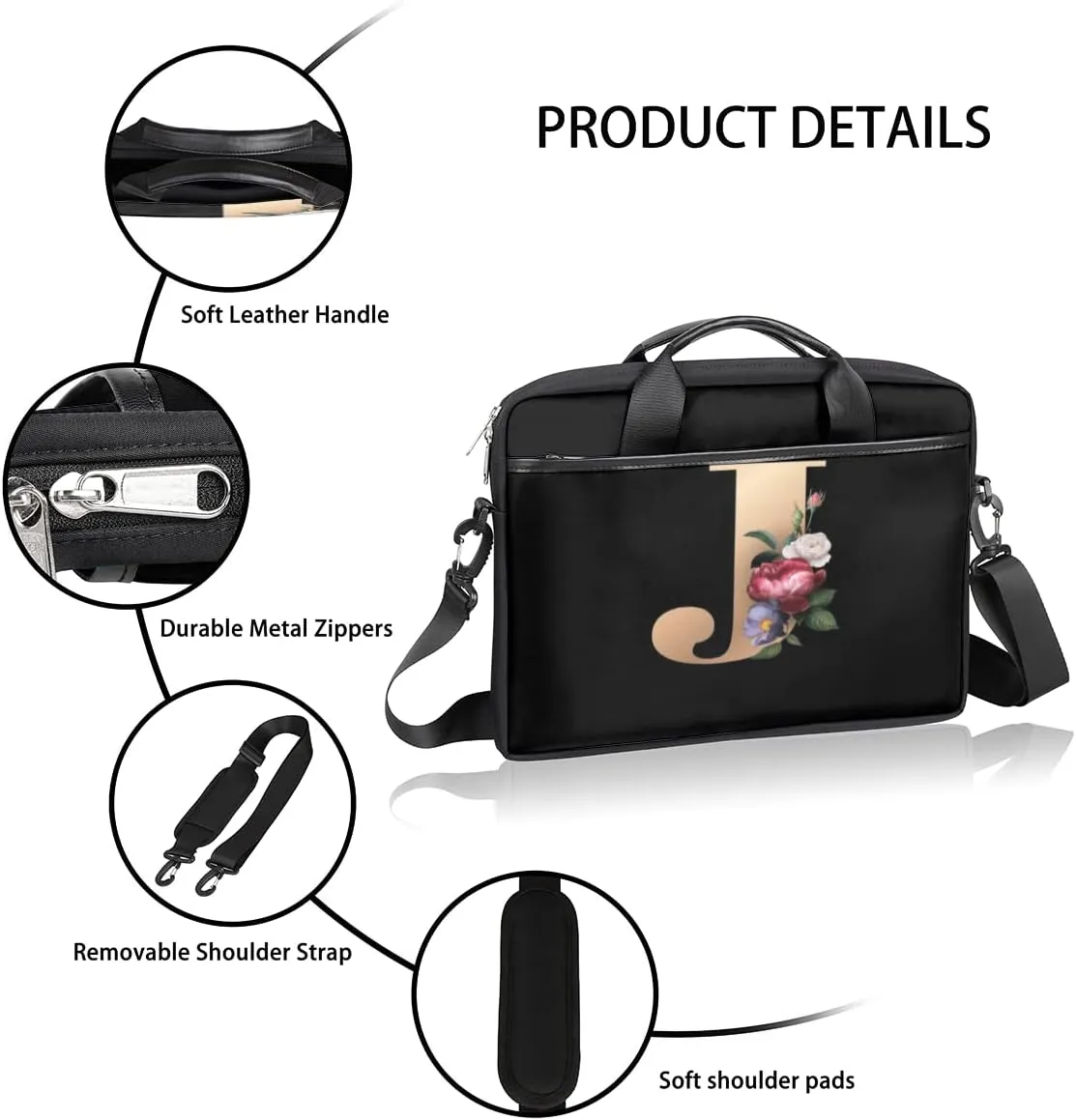 Hawaiian Tiki Pattern Laptop Shoulder Messenger Bag Waterproof Laptop Briefcase with Handle and Padded Strap Case Sleeve