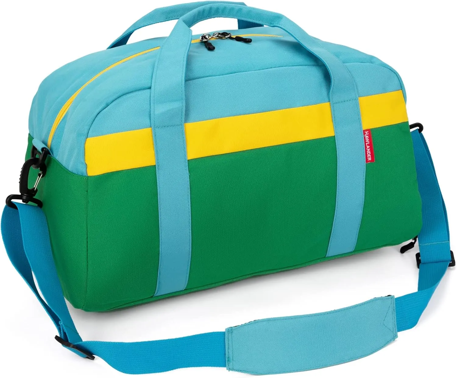 HawLander Kids Duffle Bag for Boys or Girls, Fit School Practice, or Overnight Travel (Green)