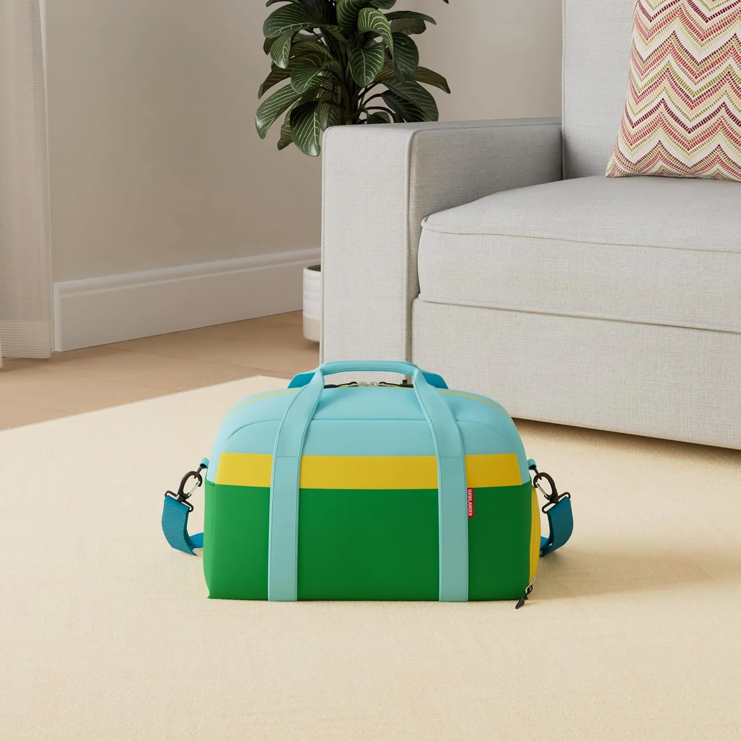 HawLander Kids Duffle Bag for Boys or Girls, Fit School Practice, or Overnight Travel (Green)