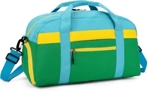 HawLander Kids Duffle Bag for Boys or Girls, Fit School Practice, or Overnight Travel (Green)