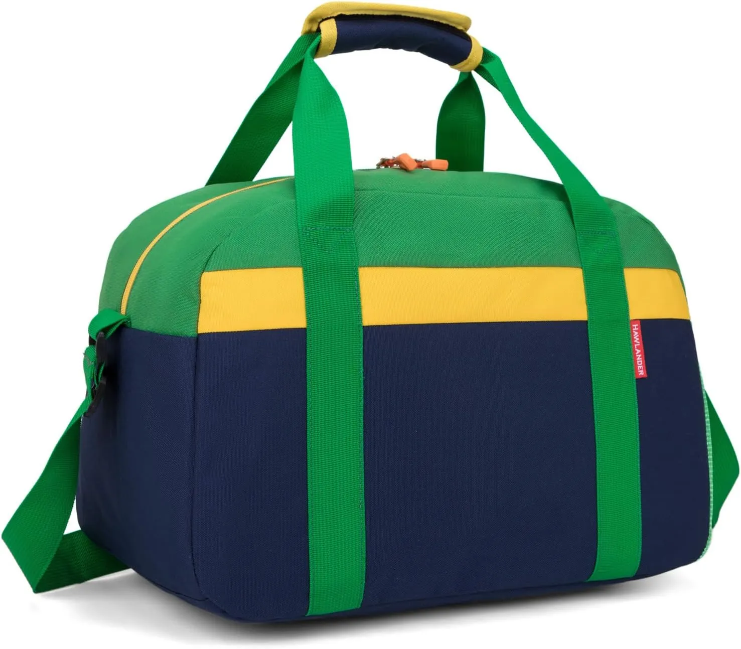 HawLander Small Duffle Bag for Kids Boys or Girls, Gym Bag for Sports (Dark Blue Green)