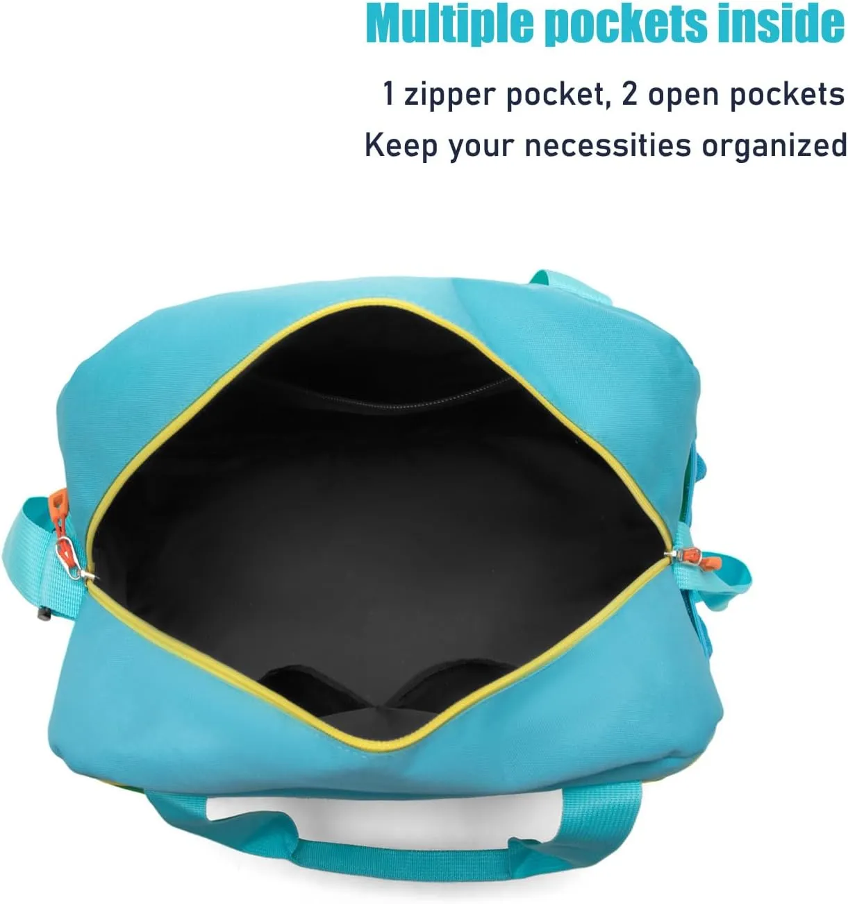 HawLander Small Duffle Bag for Kids Boys or Girls, Gym Bag for Sports (Green Yellow)