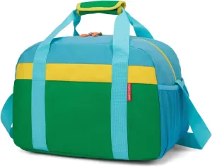 HawLander Small Duffle Bag for Kids Boys or Girls, Gym Bag for Sports (Green Yellow)