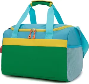 HawLander Sport Duffle Bag for Kids Boys or Girls, Small Gym Bag for Sports (Green Yellow)