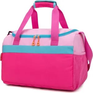 HawLander Sport Duffle Bag for Kids Boys or Girls, Small Gym Bag for Sports (Pink Rose)