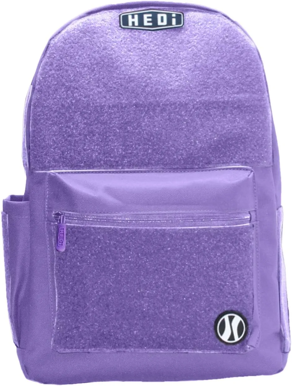 HEDiGEAR Everyday Backpack Camp (Lilac) – Medium 17L Backpack with Hook & Loop Panels for Patches, Multiple Storage and Media Pocket w/Headphone Port for Hiking, Work & Travel