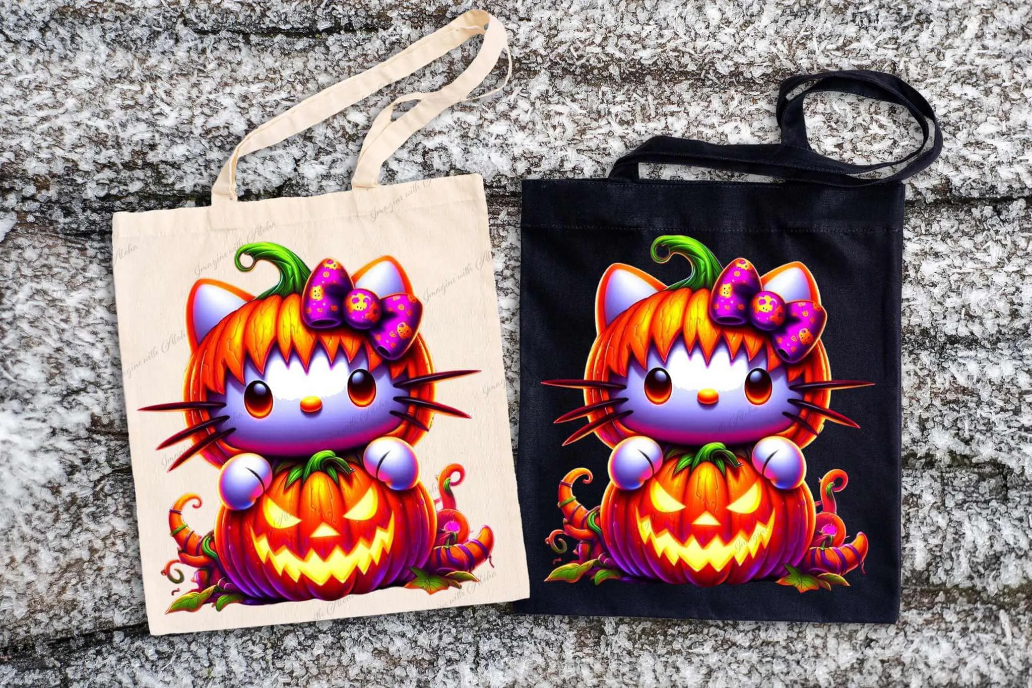 Hello Kitty Cute Devil Reusable Tote Bag