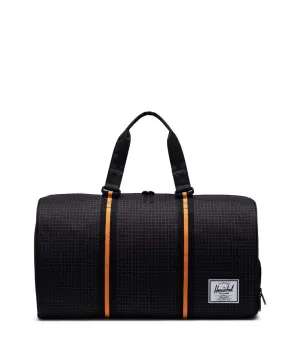 Herschel Novel Black Grid/Gargoyle/Sun Orange Duffle
