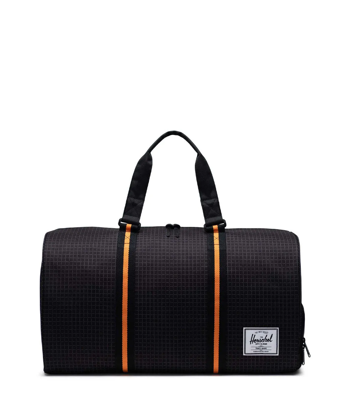 Herschel Novel Black Grid/Gargoyle/Sun Orange Duffle