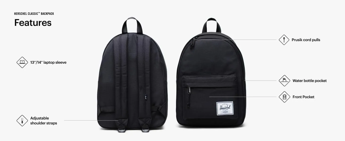 Herschel Supply Co. Classic Backpack, Brown (New), Standard-26L