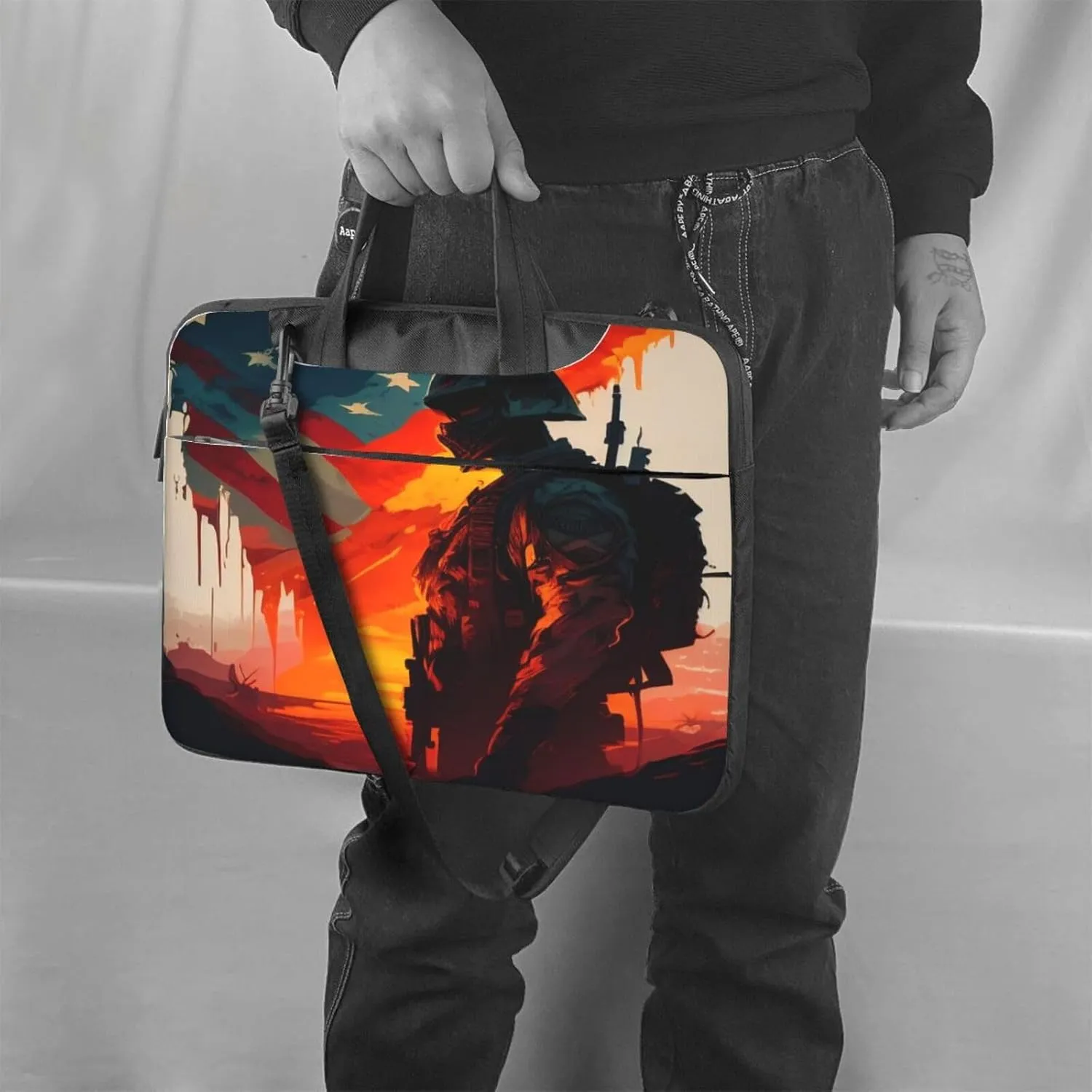 Highland-Cow Laptop Bag, 15.6 inch Laptop Case Shoulder Messenger Bag Briefcase Computer Bag for Men Women