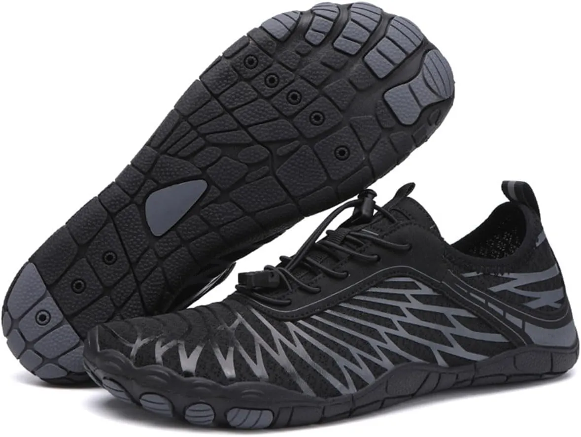 Hike Barefoot Shoes for Women Men with Wide Toe Box, Healthy & Non-Slip Breathable Barefoot Water Shoes Beach Pool Aqua Swim Surf Hiking Walking Shoes