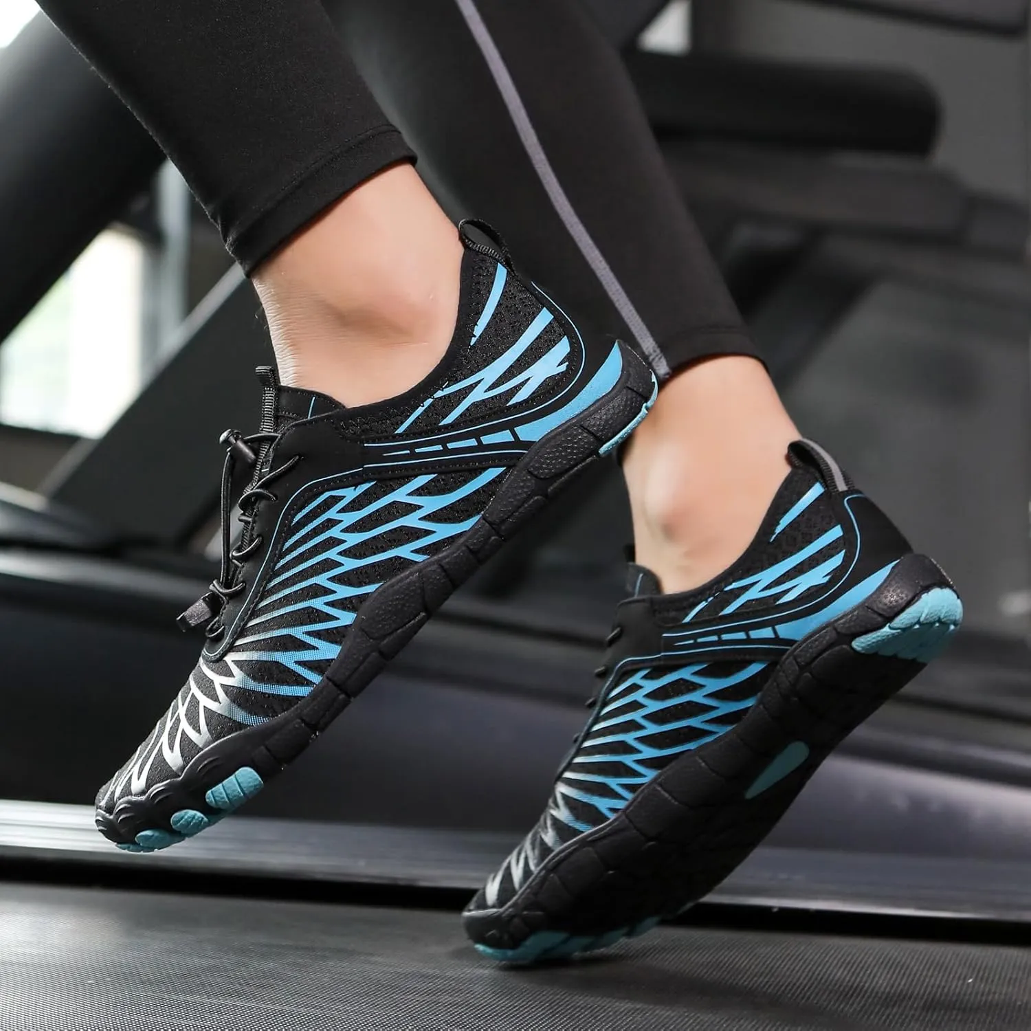 Hike Barefoot Shoes for Women Men with Wide Toe Box, Healthy & Non-Slip Breathable Barefoot Water Shoes Beach Pool Aqua Swim Surf Hiking Walking Shoes