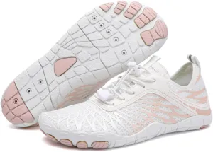 Hike Barefoot Shoes for Women Men with Wide Toe Box, Healthy & Non-Slip Breathable Barefoot Water Shoes Beach Pool Aqua Swim Surf Hiking Walking Shoes