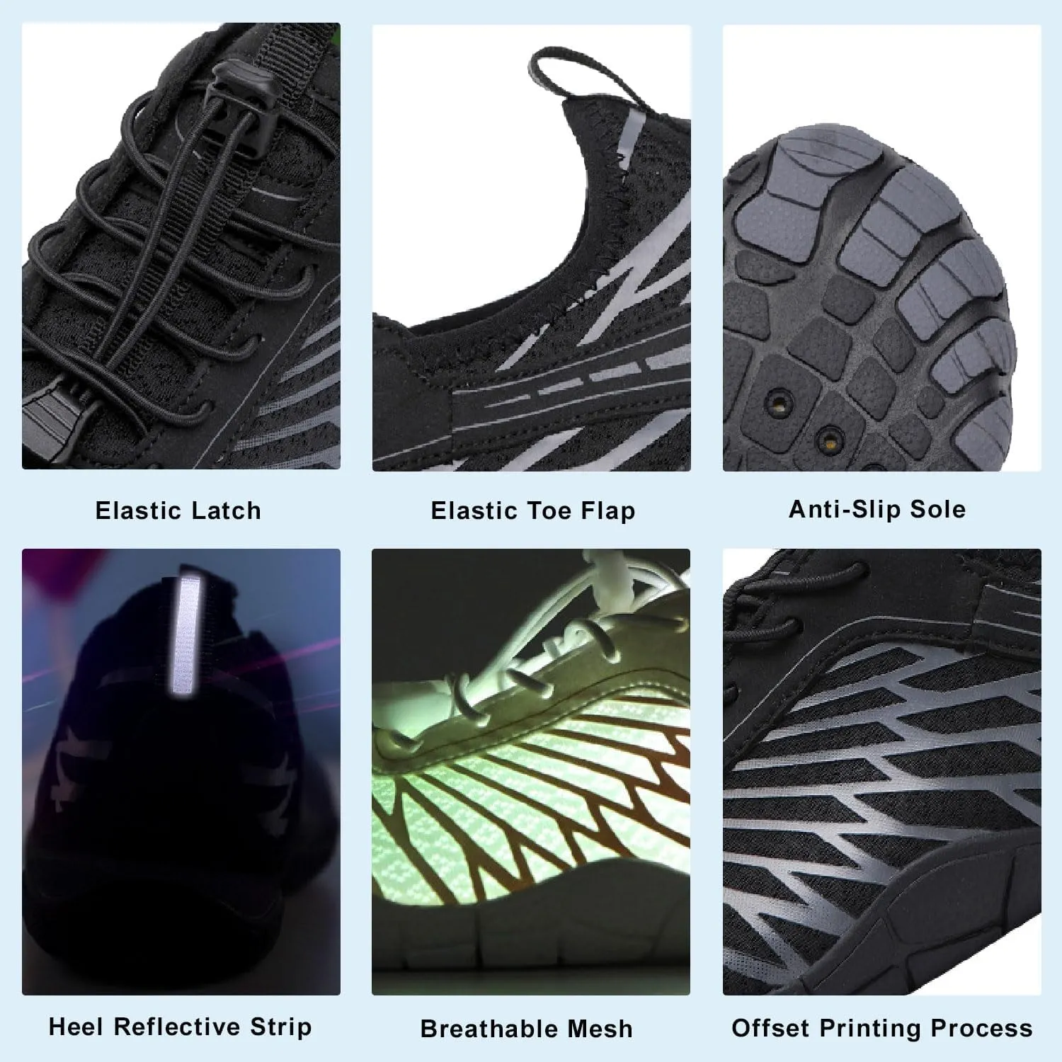 Hike Barefoot Shoes for Women Men with Wide Toe Box, Healthy & Non-Slip Breathable Barefoot Water Shoes Beach Pool Aqua Swim Surf Hiking Walking Shoes