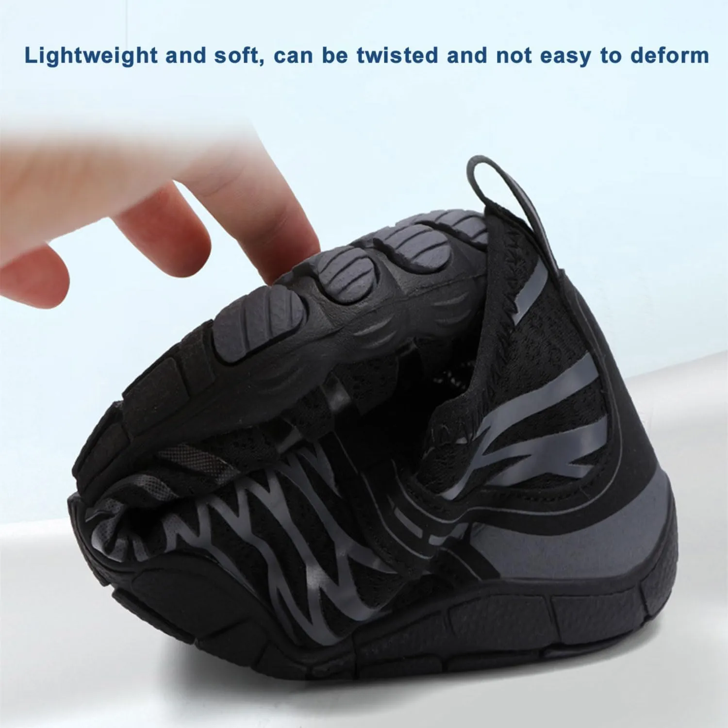 Hike Barefoot Shoes for Women Men with Wide Toe Box, Healthy & Non-Slip Breathable Barefoot Water Shoes Beach Pool Aqua Swim Surf Hiking Walking Shoes