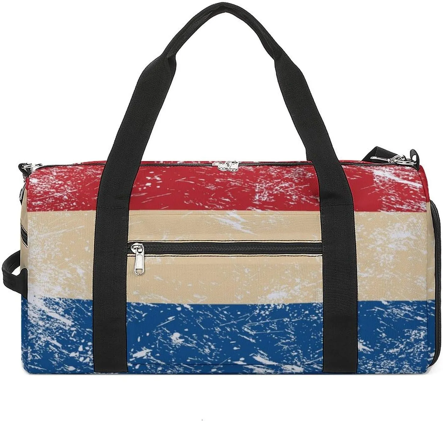 Holland Retro Flag Gym Bag-Workout Organizer with Water Resistant Compartments for Gym Lovers, style-43-4