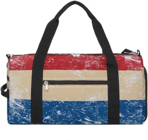 Holland Retro Flag Gym Bag-Workout Organizer with Water Resistant Compartments for Gym Lovers, style-43-4