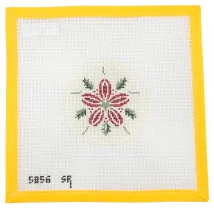 Holly Sand Dollar Needlepoint Canvas
